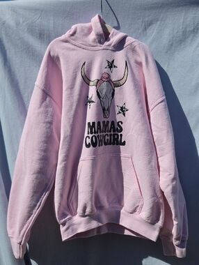 Light Pink Heavy Blend Hoodie Size Med